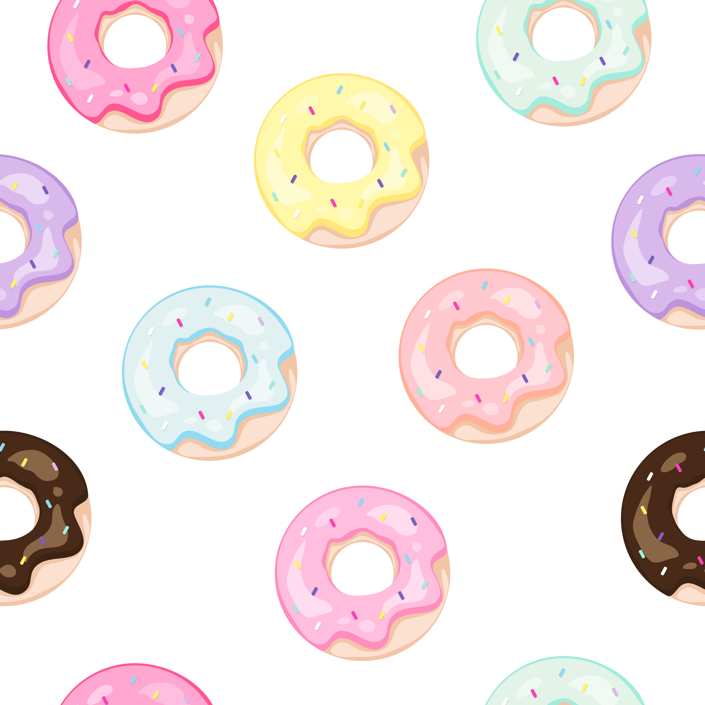 Seamless Donuts Background